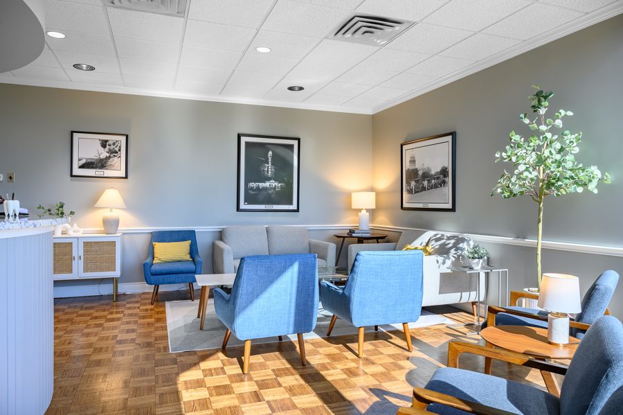 The waiting area
