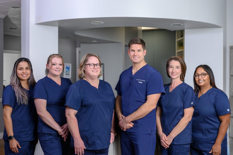 The Austin Periodontal Associates team in the office